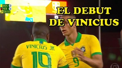 El debut de Vinicius Jr. con Brasil