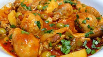 Fricase de pollo cubano