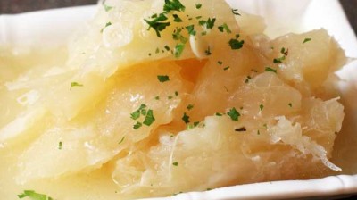 Cassava with cuban mojo