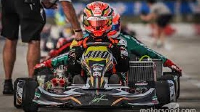 Jonathan Thonon, campione mondiale di go kart