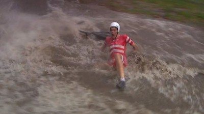Chaos due to rain at the World Road Race Cycling Championships