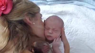 A baby that only calms down with their mom