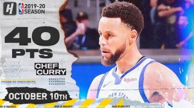 Stephen Curry llega caliente. ¡40 puntos en su primer partido!