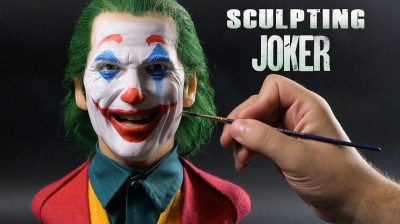 Spectacular timelapse of a Joker sculpture!