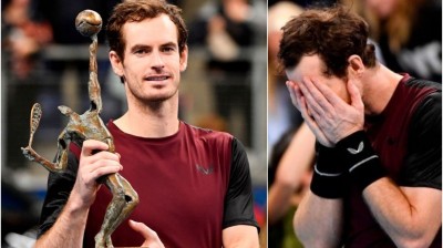 Andy Murray's tears as he won in Antwerp