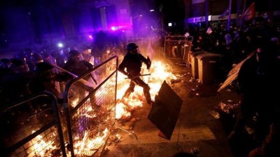 The harshest and most violent images of conflicts in Catalonia